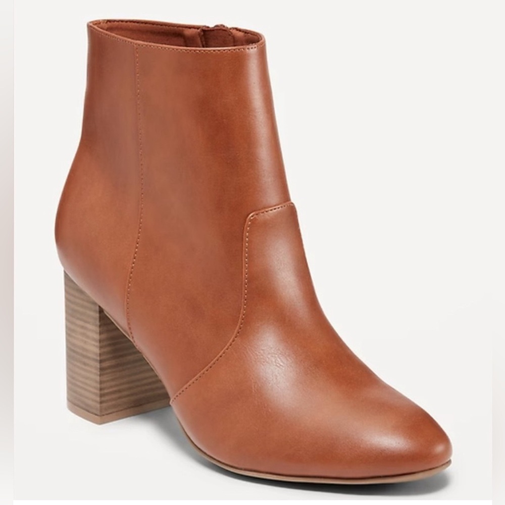 Old Navy Faux Leather Block Heel Women’s Boots‎ Size 7.5